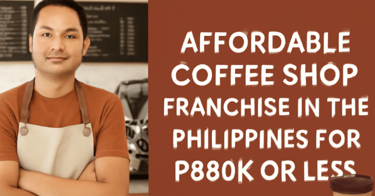 affordable coffee shop franchise philippines